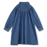 Vestido de Denim com Aplicações - Stone Pousse - Billieblush