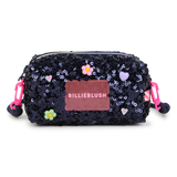 Bolsa Tiracolo/ Estojo com Lantejoulas - Blue Indigo - Billieblush