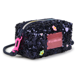 Bolsa Tiracolo/ Estojo com Lantejoulas - Blue Indigo - Billieblush