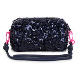 Bolsa Tiracolo/ Estojo com Lantejoulas - Blue Indigo - Billieblush