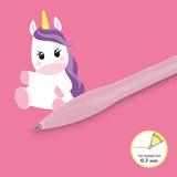 Caneta com Luz - Writing is Magic  - Unicornio