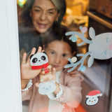 Conj. de 70 Autocolantes Eletrostáticos para Janelas - Windo-Wow - Legami Natal