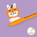 (Pré-Venda) - Caneta de Gel Luminosa - Writing is Magic - Pumpkin Bunny - Halloween - Legami