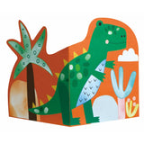 Colorear con Acuarela y Origami - Dinos