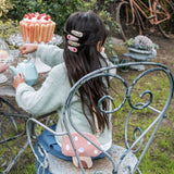 Conj. 4 Clipes de Cabelo Stripy Cherry - Rockahula
