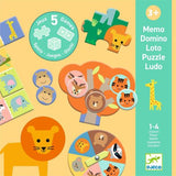 Animais Selvagens - 5 Jogos - Djeco