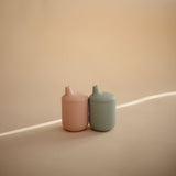 Copo Sippy em Silicone - Powder Blue - Mushie