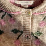 Cardigan com Mistura de Lã Belou - Cherry - Konges Slojd