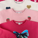 Sweat Lou Terry - Multi Heart - Konges Slojd