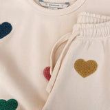 Sweat Lou Terry - Multi Heart - Konges Slojd