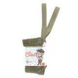 Collant com Pés e Suspensorios Granny - Olive - Silly Silas