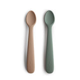 Pack de 2 Colheres para Bebé em Silicone - Dried Thyme/Natural - Mushie