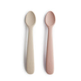 Pack de 2 Colheres para Bebé em Silicone - Blush/ Shifting Sand - Mushie