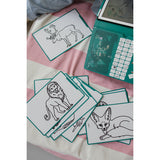 Bloco de Desenho com Ilustrações - Animais Selvagens