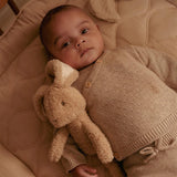 Casaco de Malha Envelope - Beige Melee - Little Dutch