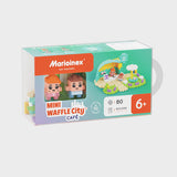 Mini Waffle - Café - 80 Peças - Marioinex