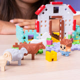 Mini Waffle - Farmer Lady's Vet Cottage - 100 Peças - Marioinex