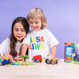 Mini Waffle - Farmer Tractors - 100 Peças - Marioinex