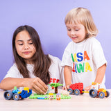 Mini Waffle - Farmer Tractors - 100 Peças - Marioinex