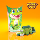 Mini Waffle Pocket Pet - Crocodilo - 25 Peças