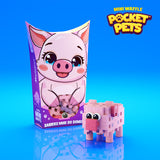 Mini Waffle Pocket Pet - Porco - 25 Peças