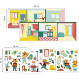 Autocolantes Reutilizáveis Sticky Story - House