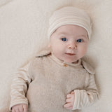 Macacão de Malha - Beige Melee - Little Dutch