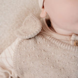 Macacão de Malha - Beige Melee - Little Dutch