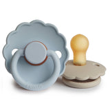 Pack de 2 Chupetas Daisy em Látex - Powder Blue/Sandstone - FRIGG