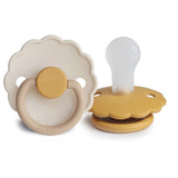 Pack de 2 Chupetas Daisy em Silicone - Chamomile/Honey  - FRIGG