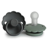 Pack de 2 Chupetas Daisy em Silicone - Graphite/Lily Pad  - FRIGG