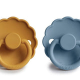 Pack de 2 Chupetes de Silicona Daisy - Honey Gold/Glacier - FRIGG