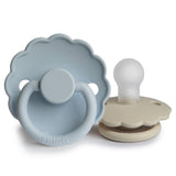 Pack de 2 Chupetas Daisy em Silicone - Powder Blue/Sandstone  - FRIGG