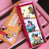 Conj. de 3 Pares de Meias - Unicorn - Hello Hossy