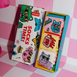 Conj. de 3 Pares de Meias - Cats - Hello Hossy