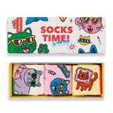 Conj. de 3 Pares de Meias - Cats - Hello Hossy