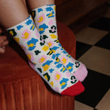 Conj. de 4 Pares de Meias - Leopard - Hello Hossy