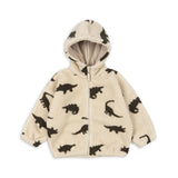 Casaco Jody Teddy Hoodie - Dino Silhouette - Konges Slojd