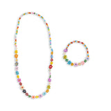 Conj. de Colar e Pulseira Flower Field - Konges Slojd