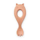 Garfo em Silicone Liva  - Gato Tuscany Rose - Liewood