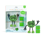 GloPals Set de Personagem + 2 Cubos de Luz Sensoriais Pippa - Verde