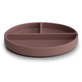 Plato de Silicona con Ventosa - Cloudy Mauve - Mushie