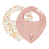Conj. 2 Babetes Bandana - Blooming Safari Rosa - Little Dutch