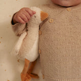 Casaco de Malha Envelope - Beige Melee - Little Dutch