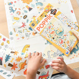 Poster com Autocolantes - Creative Dinosaurs +3A - Poppik