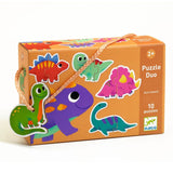 Puzzle Duo - Dinossauros - Djeco