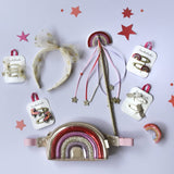 Conj. 2 Ganchos de Cabelo Rainbow Disco - Rockahula