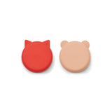 Tigela em Silicone Vanessa - Apple Red/Tuscany Rose - Liewood