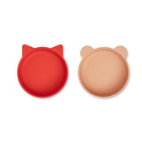 Tigela em Silicone Vanessa - Apple Red/Tuscany Rose - Liewood