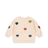 Sweat Lou Terry - Multi Heart - Konges Slojd